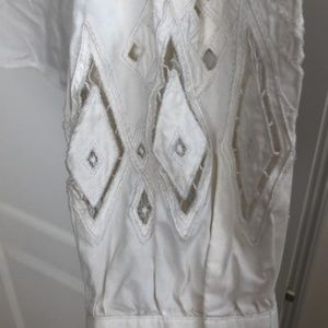 Fitted button-down with knit detail